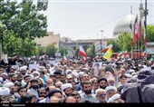 باشکوهترین نمازجمعه قم/ راهپیمایی تاریخی مردم علیه اسرائیل+ تصاویر