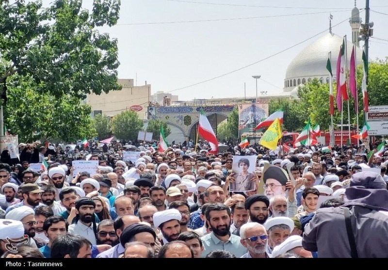 باشکوه‌ترین نمازجمعه قم‌/ راهپیمایی تاریخی مردم علیه اسرائیل+ تصاویر