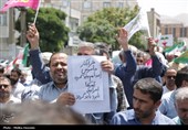 شکوه حضور مردم استان مرکزی در راهپیمایی خشم