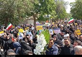 تشییع پیکر شهدای پدافند هوایی اردبیل
