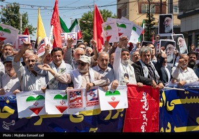 Иранцы приняли участие в марше &#171;Гнев и победа&#187; после пятничной молитвы