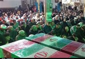 گزارش تسنیم از وداع باشکوه با 2 شهید پاسدار در بیجار+فیلم