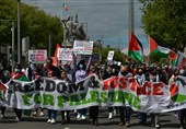 Protest in Dublin Condemns Israeli Aggression against Iran