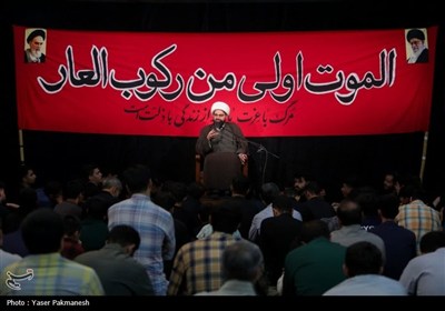 مراسم یادبود شهدای راه قدس زنجان در هیئت ثارالله