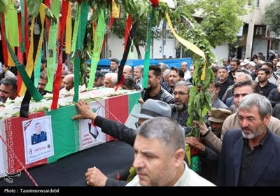 تشییع پرشکوه پیکر شهید امیر سرتیپ دوم علی پیری جناقرد در اردبیل