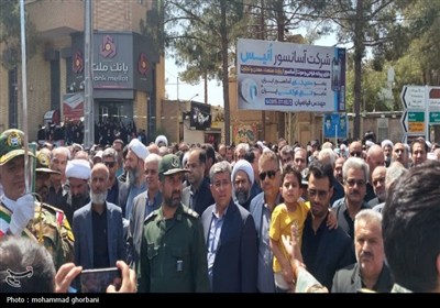 تشییع پیکر مطهر سرهنگ شهید امید رمضانی در فردوس
