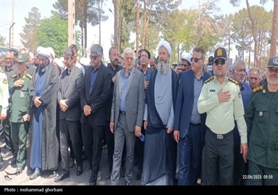 تشییع پیکر مطهر سرهنگ شهید امید رمضانی در فردوس