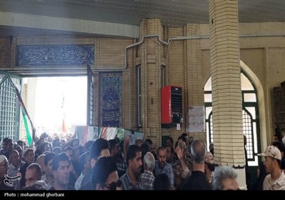تشییع پیکر مطهر سرهنگ شهید امید رمضانی در فردوس