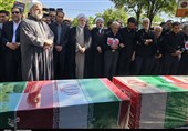تشییع باشکوه 2 شهید حمله اسرائیل در بیجار/ندای مرگ بر اسرائیل طنینانداز شد+تصاویر