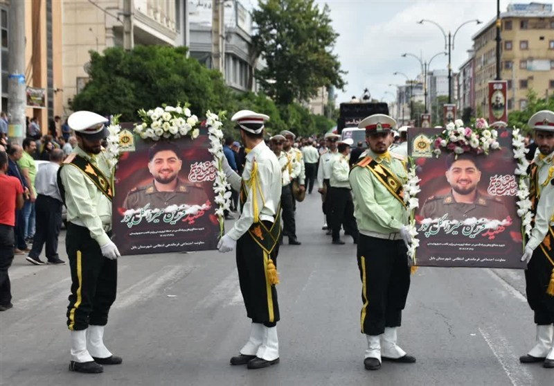 علوی‌تباران شهید عزت را در بابل تا خانه بهشت بدرقه کردند+فیلم