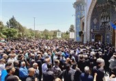 تشییع باشکوه 2 شهید حمله اسرائیل در کرج