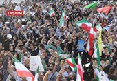تجمّع جماهیری فی طهران تندیدًا بالعدوان الأمیرکی–الإسرائیلی على المنشآت النوویة الإیرانیة