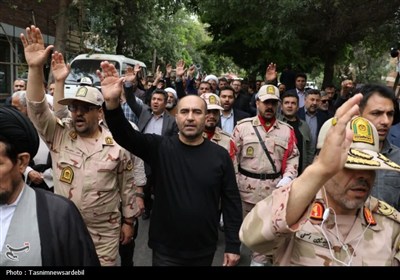 تشییع پرشکوه پیکر شهید امیر سرتیپ دوم علی پیری جناقرد در اردبیل