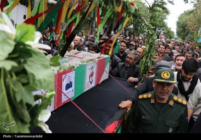 تشییع پرشکوه پیکر شهید امیر سرتیپ دوم علی پیری جناقرد در اردبیل