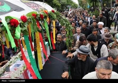 تشییع پرشکوه پیکر شهید امیر سرتیپ دوم علی پیری جناقرد در اردبیل