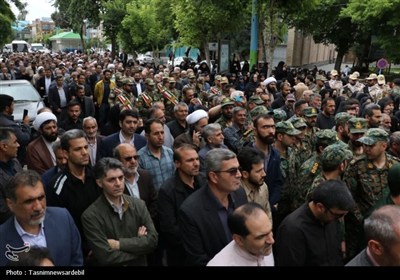 تشییع پرشکوه پیکر شهید امیر سرتیپ دوم علی پیری جناقرد در اردبیل