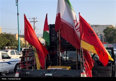 راهپیمایی موتوری و خودرویی در یزد