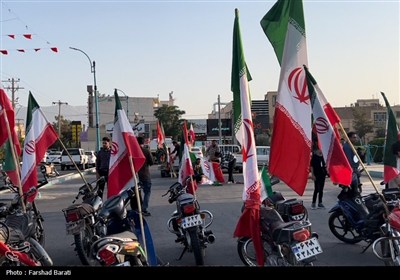 راهپیمایی موتوری و خودرویی در یزد