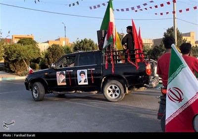 راهپیمایی موتوری و خودرویی در یزد