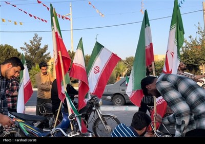راهپیمایی موتوری و خودرویی در یزد