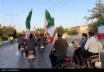 راهپیمایی موتوری و خودرویی در یزد