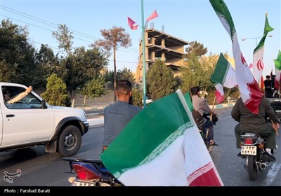 راهپیمایی موتوری و خودرویی در یزد