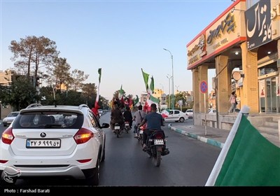 راهپیمایی موتوری و خودرویی در یزد