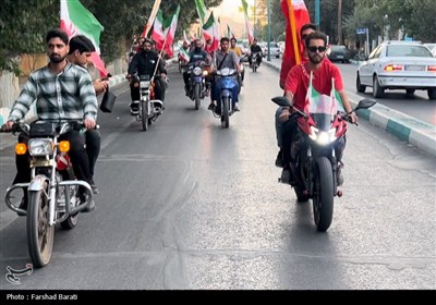 راهپیمایی موتوری و خودرویی در یزد