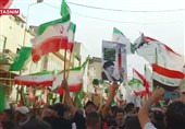 العراقیون یعبرون عن تضامنهم وامتنانهم لإیران عقب ضرباتها الأخیرة على الأراضی المحتلة