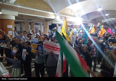 تجمع بوشهری‌ها در محکومیت اقدامات آمریکا علیه ایران