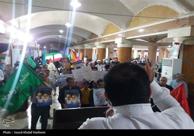 تجمع بوشهری‌ها در محکومیت تجاوز آمریکا به خاک ایران اسلامی