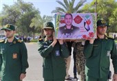 پیکر پاسدار شهید «مصطفی خزاعی» در دزفول تشییع شد