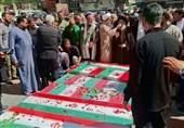 تشییع باشکوه 6 شهید در اهواز؛ خانوادهای که سند کودککشی اسرائیل شدند