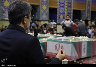 وداع با شهدای حمله تروریستی رژیم صهیونیستی در یزد