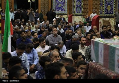 وداع با شهدای حمله تروریستی رژیم صهیونیستی در یزد