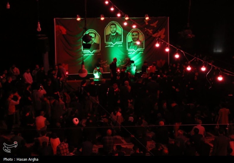 وداع باشکوه زنجانی‌ها با پیکر ۳ پاسدار شهید + تصاویر