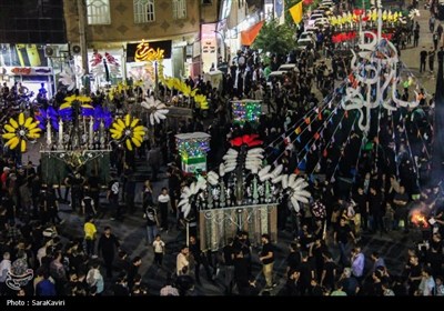 برپایی مراسم علم‌کشی در آران و بیدگل