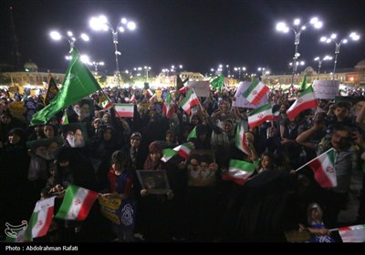 اجتماع بزرگ مردم همدان در حمایت از حمله موشکی ایران به پایگاههای نظامی امریکا