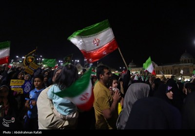 اجتماع بزرگ مردم همدان در حمایت از حمله موشکی ایران به پایگاههای نظامی امریکا