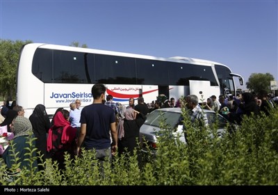 حجاج،زائران،اتوبوس،بازگشت،دستگاه