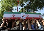تشییع 3 شهید حمله رژیم صهیونیستی در نجف آباد اصفهان