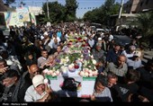 تشییع 3 شهید حمله رژیم صهیونیستی در نجف آباد اصفهان