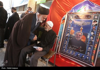 وداع با پیکر سردار شهید ربانی و همسر ایشان