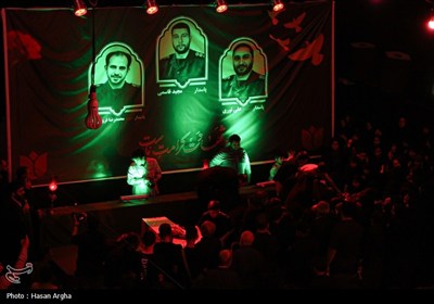 مراسم وداع با سه پاسدار شهید در زنجان