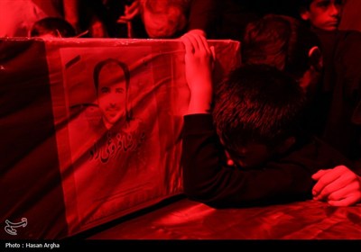 مراسم وداع با سه پاسدار شهید در زنجان