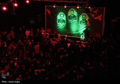 مراسم وداع با سه پاسدار شهید در زنجان