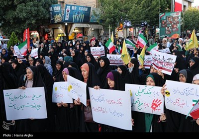 تجمع مردمی - دانشجویی در پاسخ به تجاوز آمریکا به خاک ایران