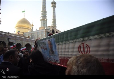 تشییع باشکوه شهدای نبرد با اسرائیل در قم