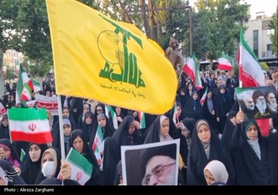 تجمع بزرگ حمایت از نیروهای مسلح در قزوین