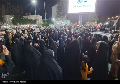 تجمع بزرگ مردمی بوشهر در حمایت از عملیات &#171;بشارت فتح&#187;